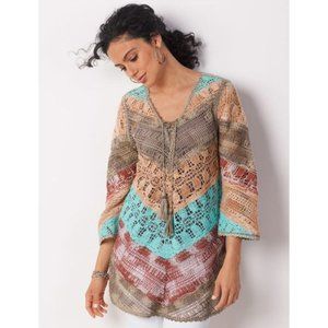 Soft Surroundings Earthy Long Shirt and Tank 3X